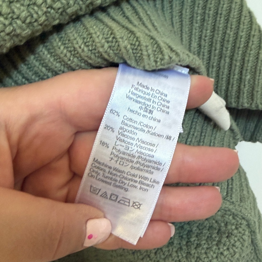 Madewell Olive Textured Crewneck Sweater - Picture 4 of 5